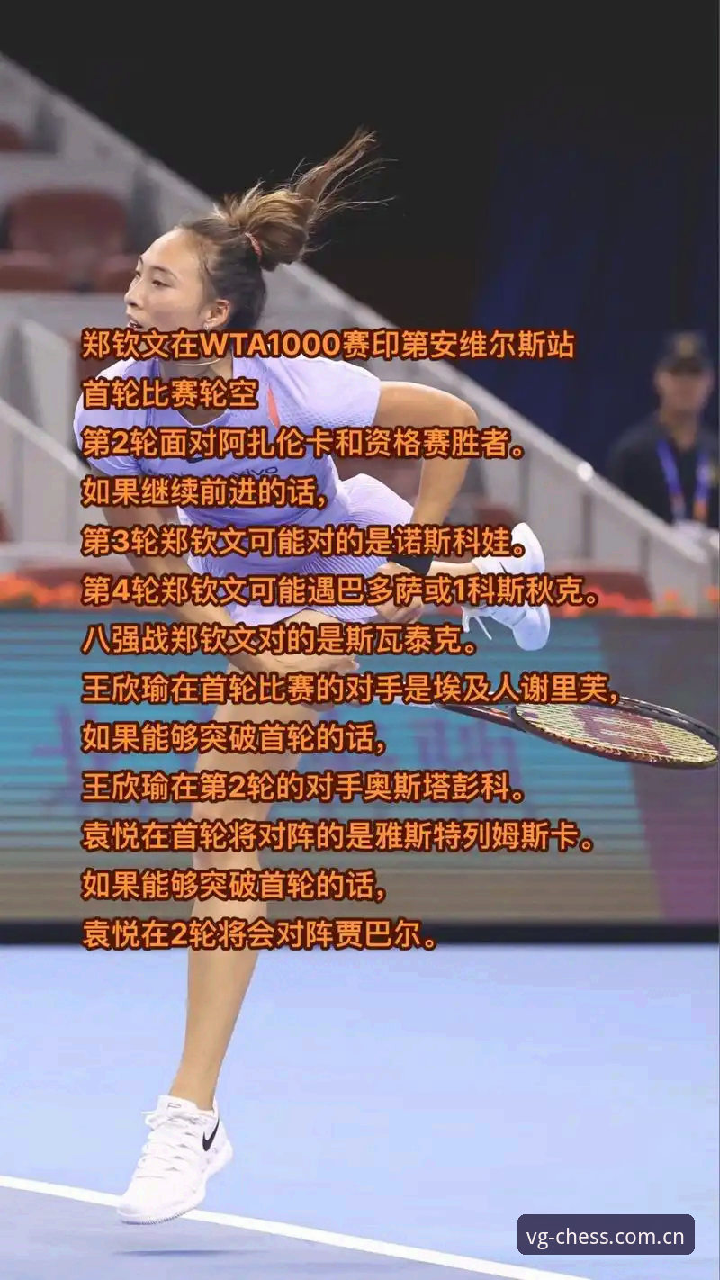 法网女单抽签结果出炉，郑钦文保分压力下的观赛指南